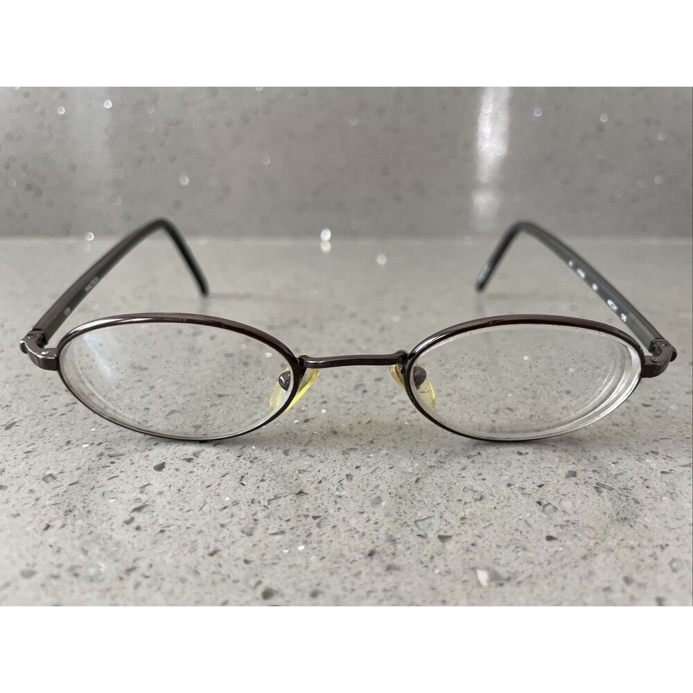 Nautica Eyeglasses Frames ONLY N7036 001 Brown Round Full Rim 46-21-135